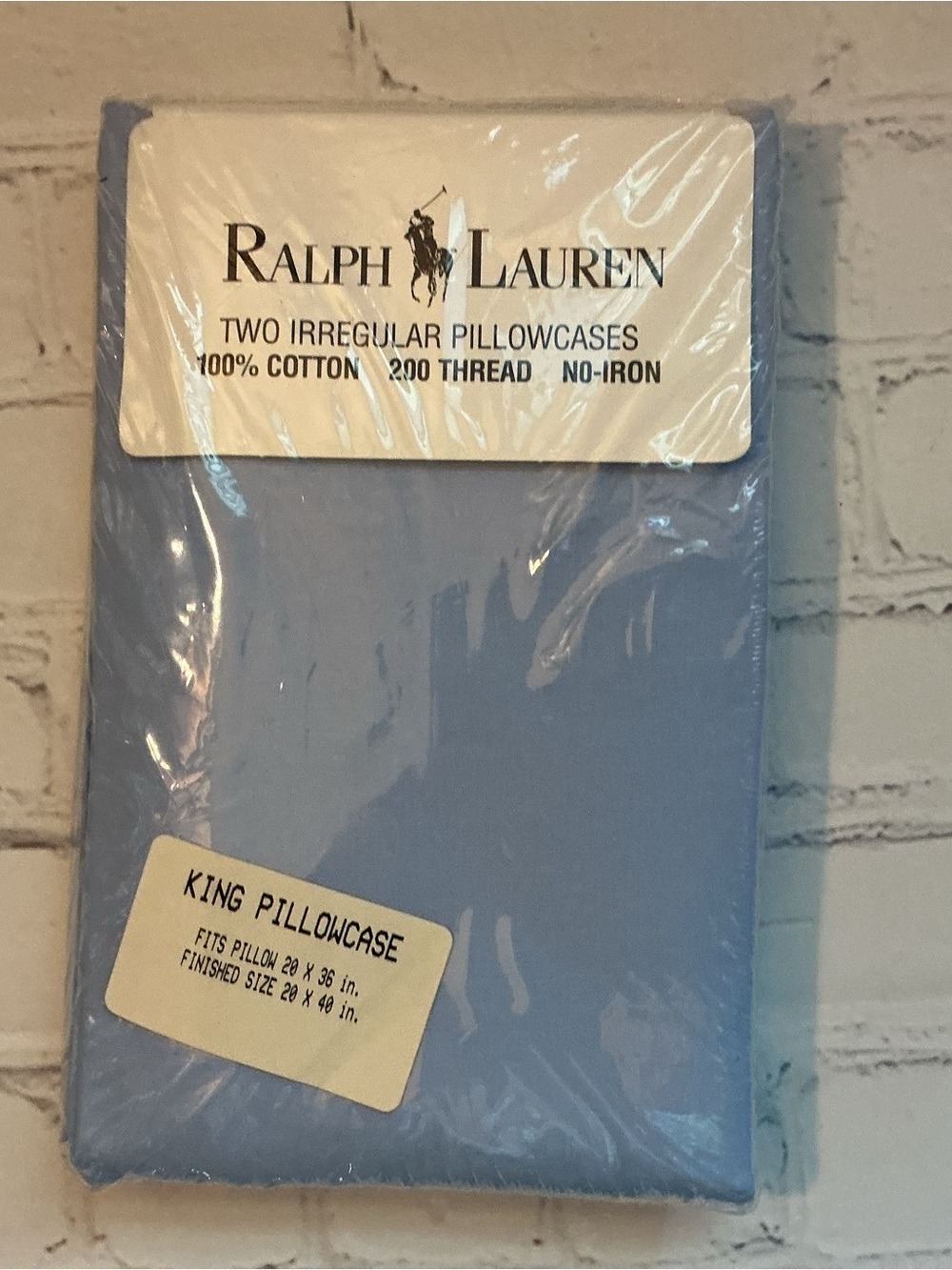 ✨Ralph Lauren Polo King Pillowcases NWT Bay Blue
